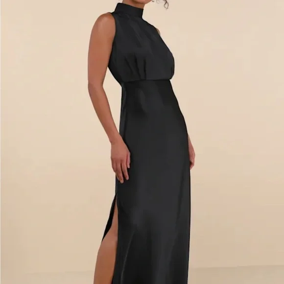 NWT Lulus Black Dress - Picture 7 of 8